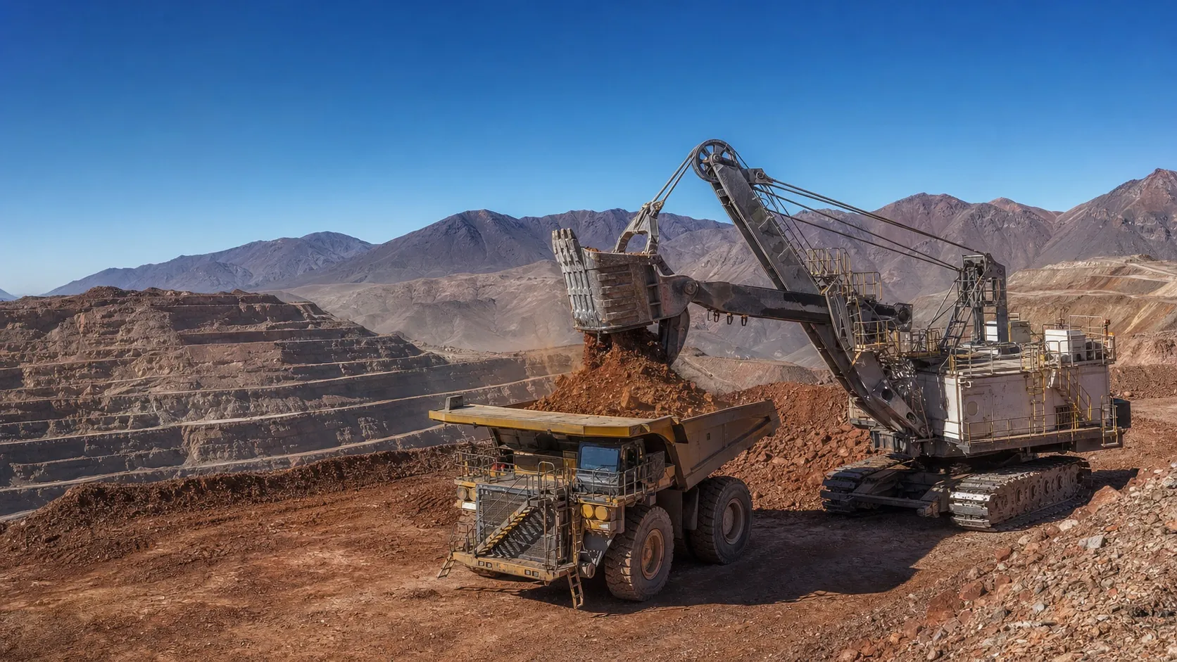 Hydraulic Mining Excavators · Chile · Quarry & Mining