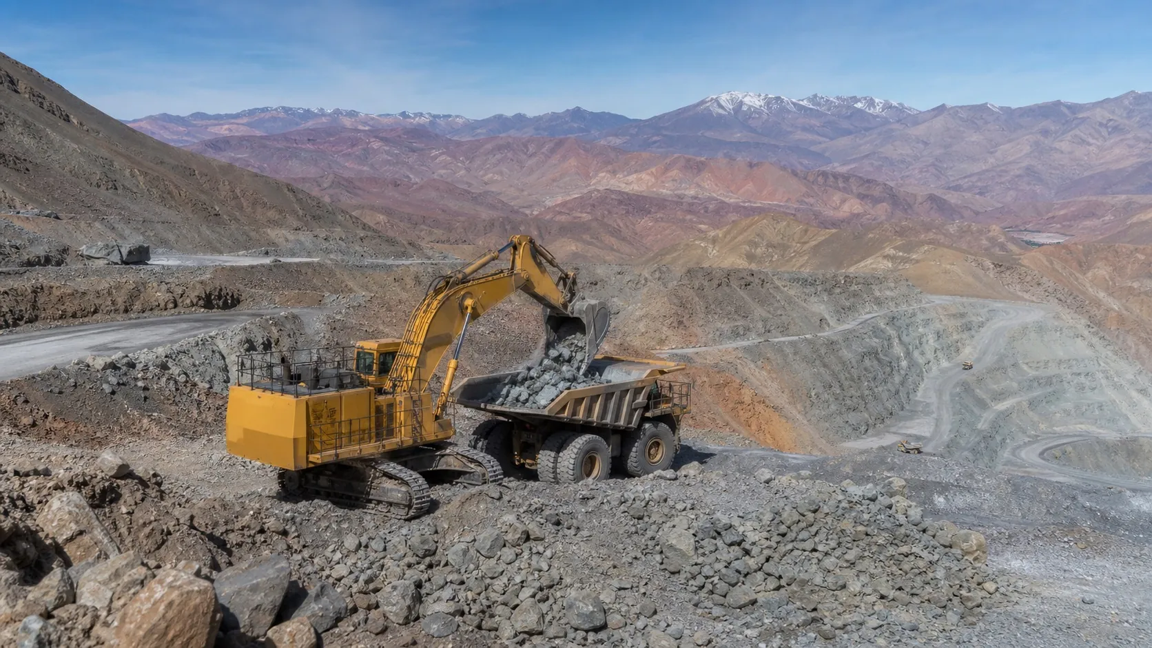 Large Excavators · Chile · High-volume cut and loading