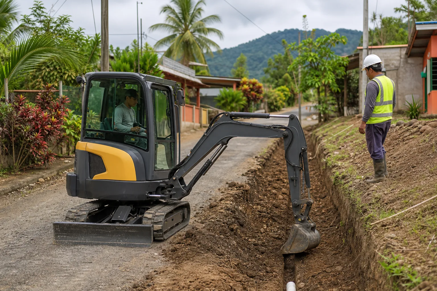 Mini Excavators · Costa Rica · Tight-access excavation