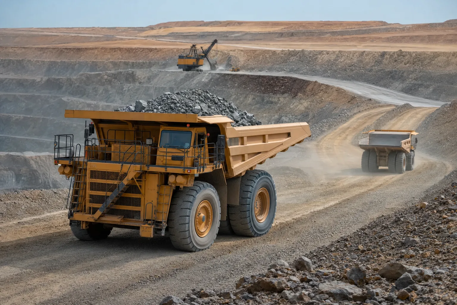 Mining Dump Trucks · Namibia · High-payload production hauling