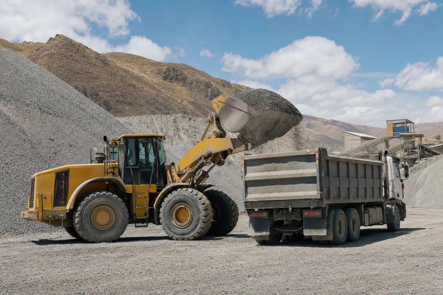 Wheel Loaders · Peru · Aggregate and stockpile handling