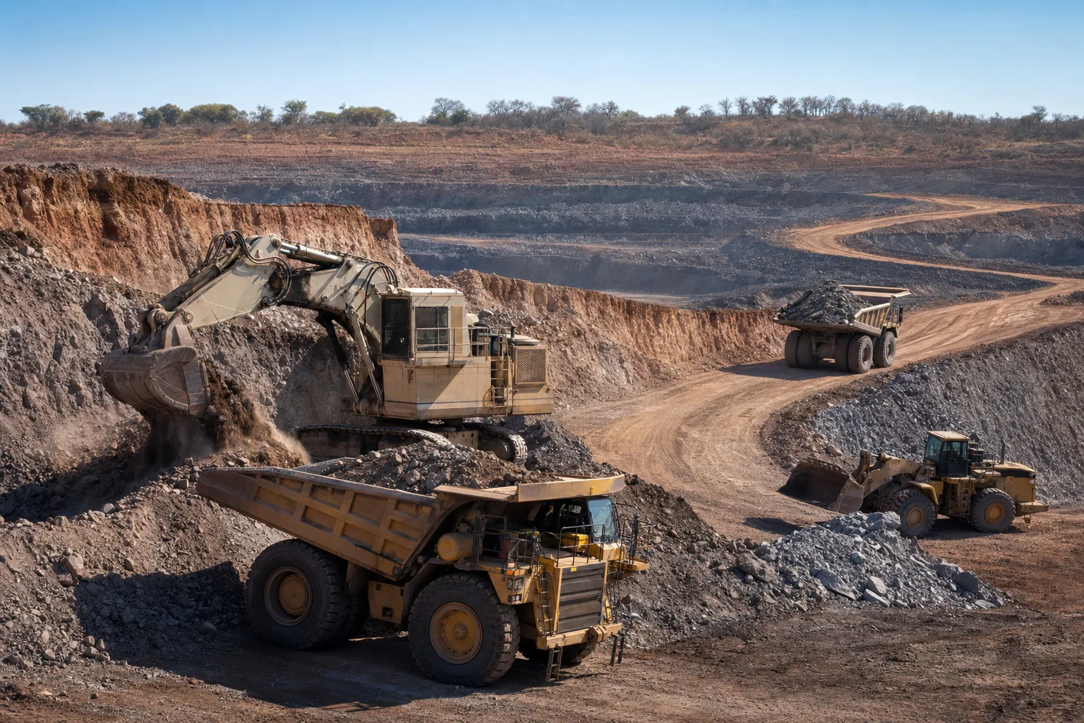 Mining Machinery · Zambia · Linked production fleet roles