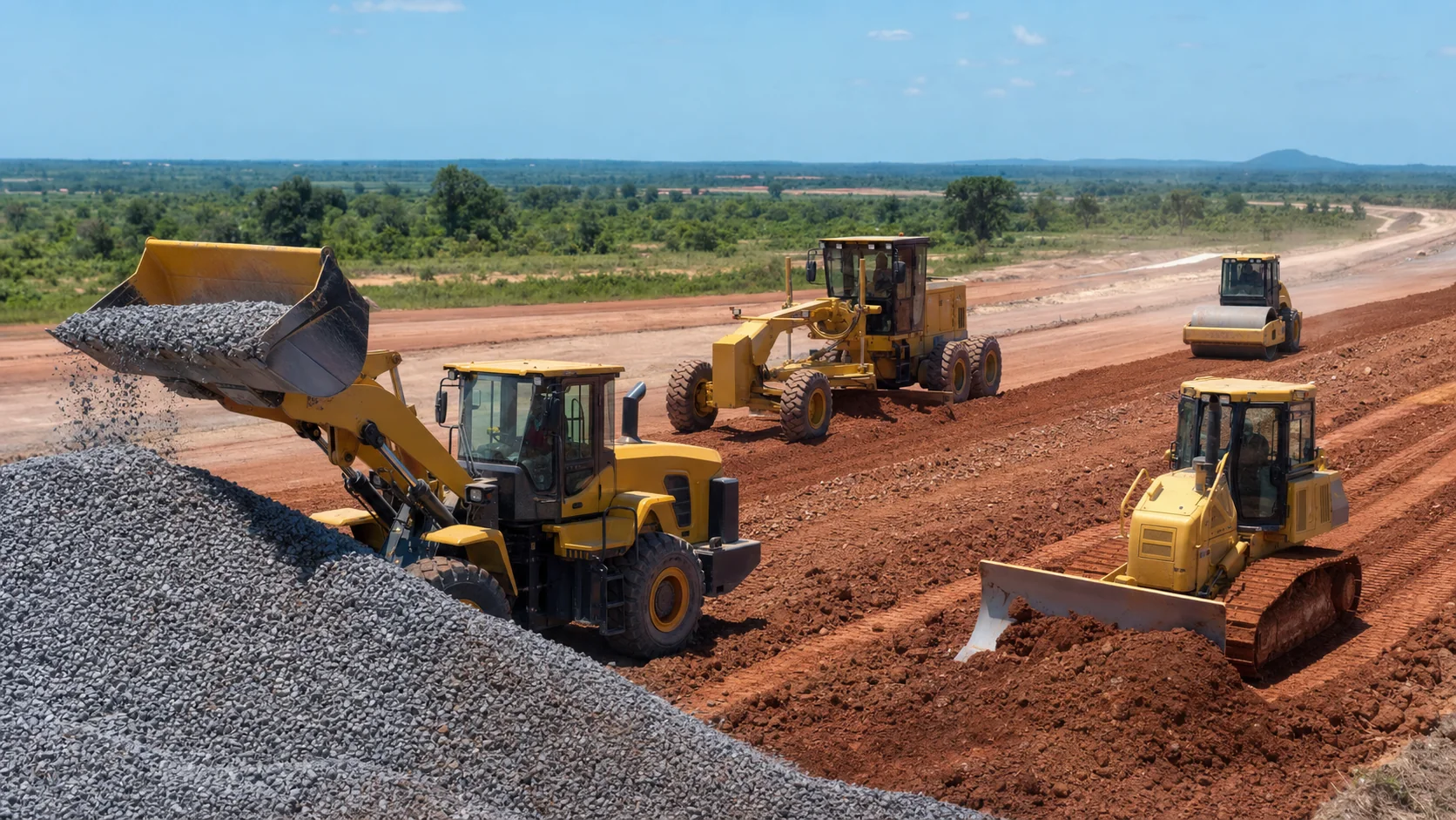 Construction Machinery · Mozambique · Earthmoving and material handling