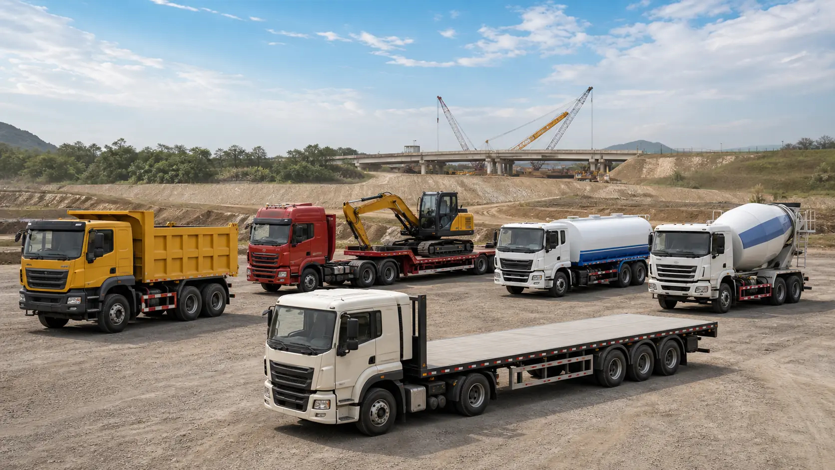Construction Trucks · Ghana · Material and equipment support